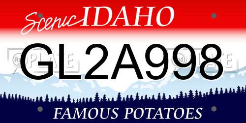 GL2A998 Idaho License Plate