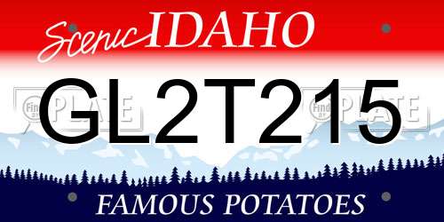 GL2T215 Idaho License Plate