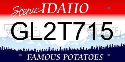 GL2T715 Idaho License Plate