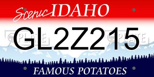 GL2Z215 Idaho License Plate