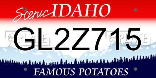 GL2Z715 Idaho License Plate
