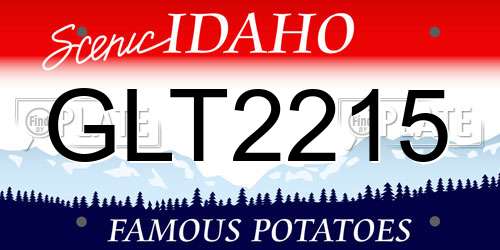 GLT2215 Idaho License Plate