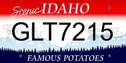 GLT7215 Idaho License Plate