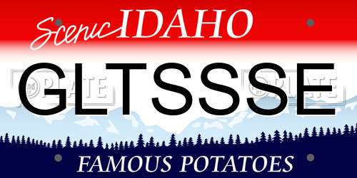GLTSSSE Idaho License Plate