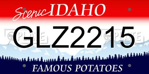 GLZ2215 Idaho License Plate