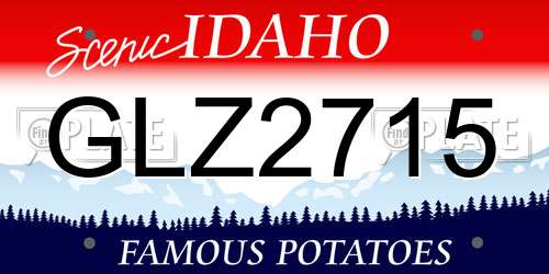 GLZ2715 Idaho License Plate