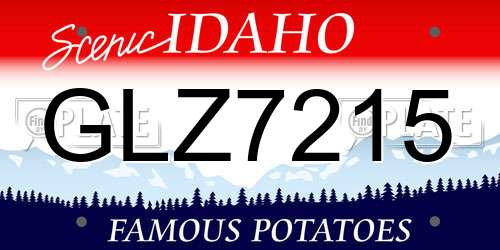 GLZ7215 Idaho License Plate