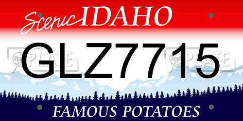 GLZ7715 Idaho License Plate