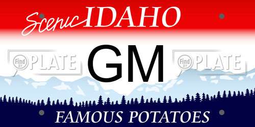 GM Idaho License Plate
