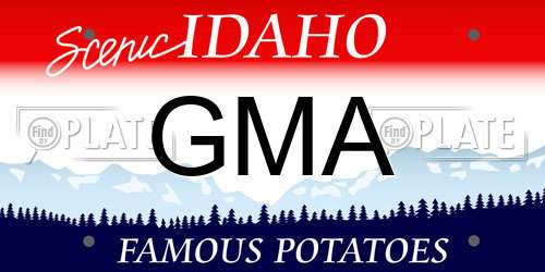 GMA Idaho License Plate