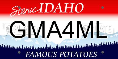 GMA4ML Idaho License Plate