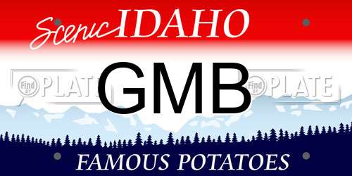 GMB Idaho License Plate