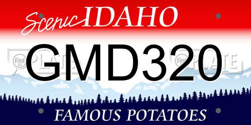 GMD320 Idaho License Plate