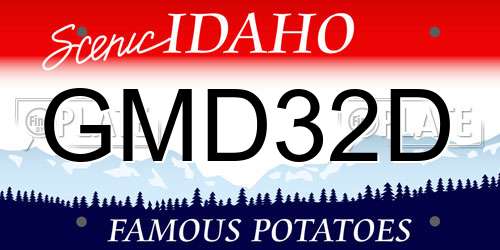 GMD32D Idaho License Plate