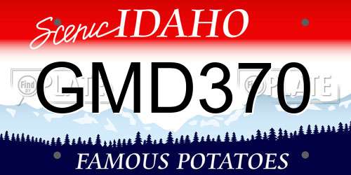 GMD370 Idaho License Plate