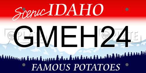 GMEH24 Idaho License Plate
