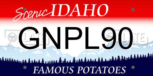 GNPL90 Idaho License Plate