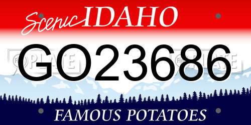 GO23686 Idaho License Plate