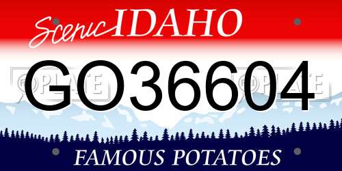 GO36604 Idaho License Plate