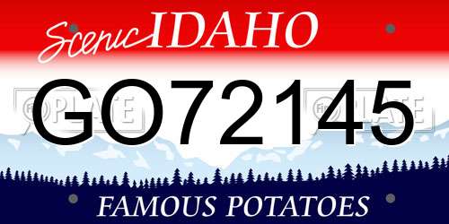 GO72145 Idaho License Plate