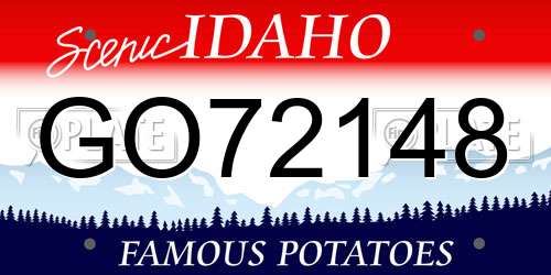 GO72148 Idaho License Plate