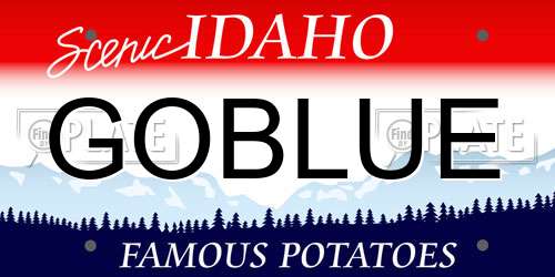 GOBLUE Idaho License Plate