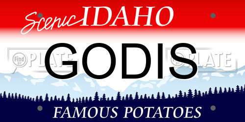 GODIS Idaho License Plate