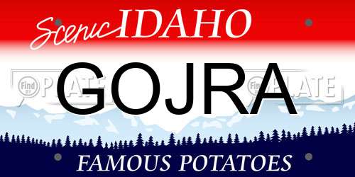 GOJRA Idaho License Plate