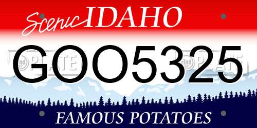 GOO5325 Idaho License Plate