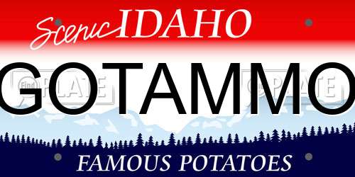 GOTAMMO Idaho License Plate