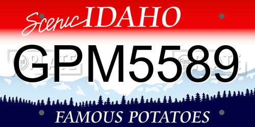 GPM5589 Idaho License Plate