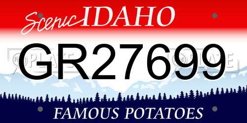 GR27699 Idaho License Plate