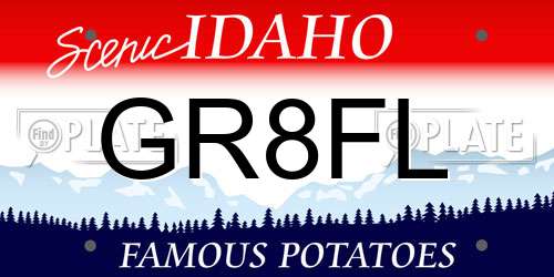 GR8FL Idaho License Plate