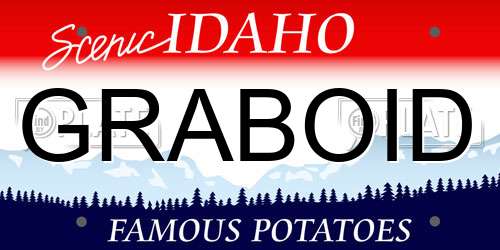 GRABOID Idaho License Plate