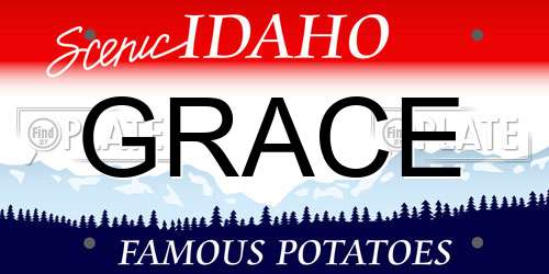 GRACE Idaho License Plate