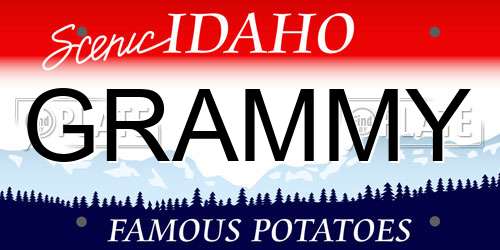 GRAMMY Idaho License Plate