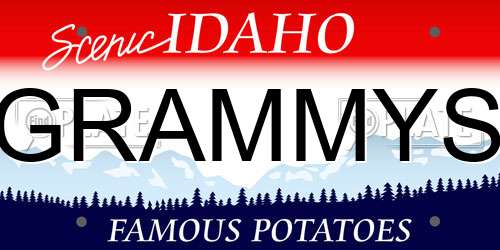 GRAMMYS Idaho License Plate