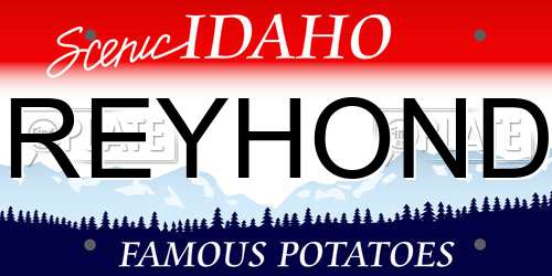 GREYHONDA Idaho License Plate