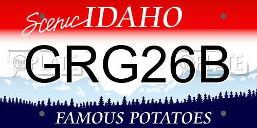 GRG26B Idaho License Plate
