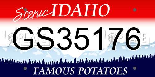 GS35176 Idaho License Plate