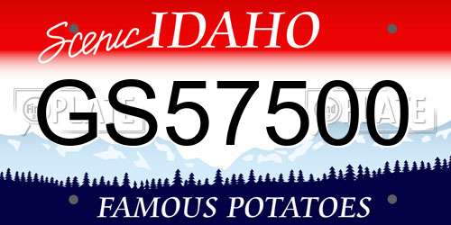 GS57500 Idaho License Plate