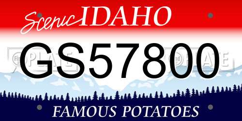 GS57800 Idaho License Plate