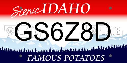 GS6Z8D Idaho License Plate