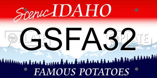 GSFA32 Idaho License Plate