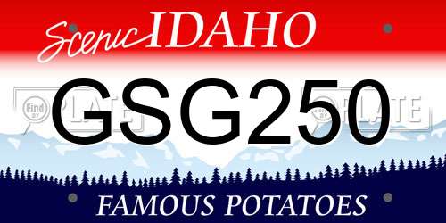 GSG250 Idaho License Plate