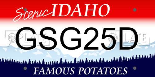 GSG25D Idaho License Plate