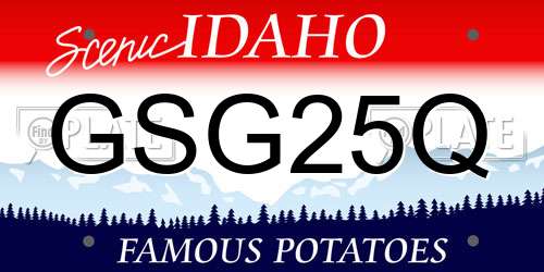 GSG25Q Idaho License Plate