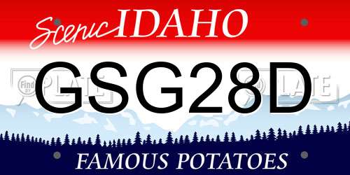 GSG28D Idaho License Plate
