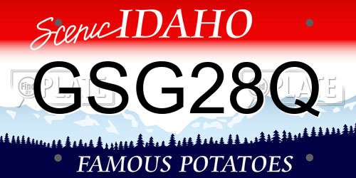 GSG28Q Idaho License Plate