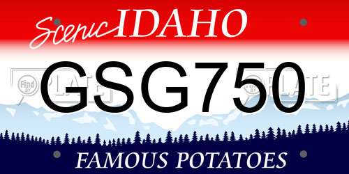 GSG750 Idaho License Plate